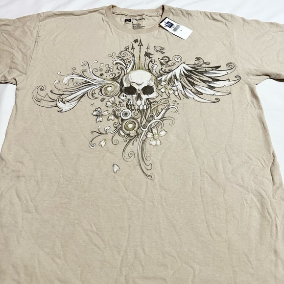 Gap Men’s Athletic Fit Short Sleeve Graphic Crew Neck T-shirt w/Skull Design - S - Picture 3 of 11